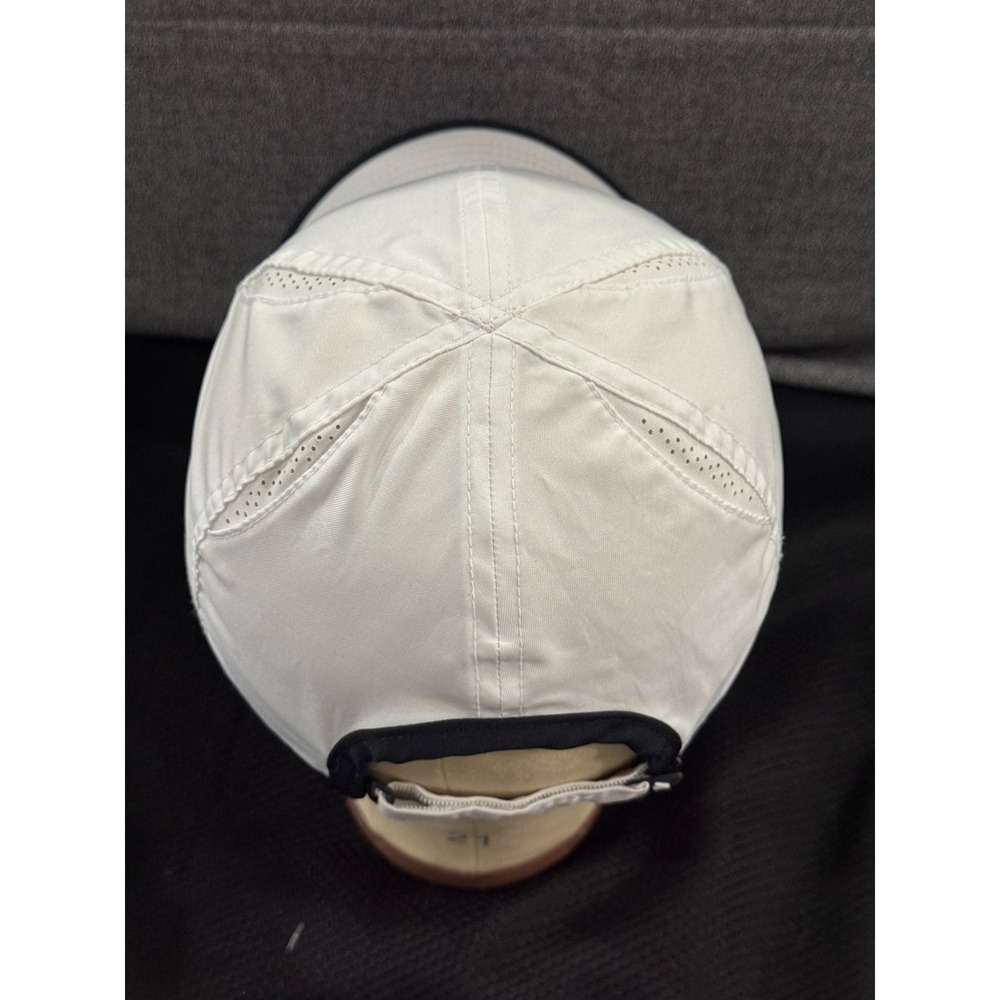 Nike Dri-Fit Baseball Cap Men's One Size White Swoosh Logo Adjustable Strap Hat - Picture 8 of 9